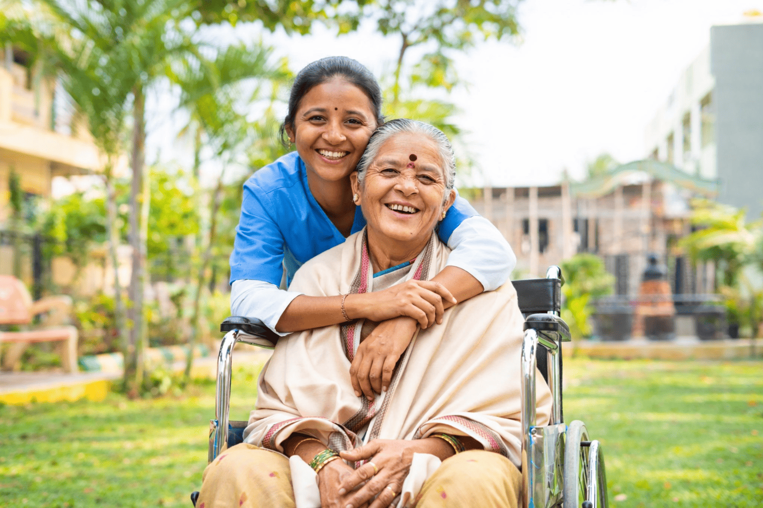 Medical professionals providing comprehensive post-operative care to a senior patient